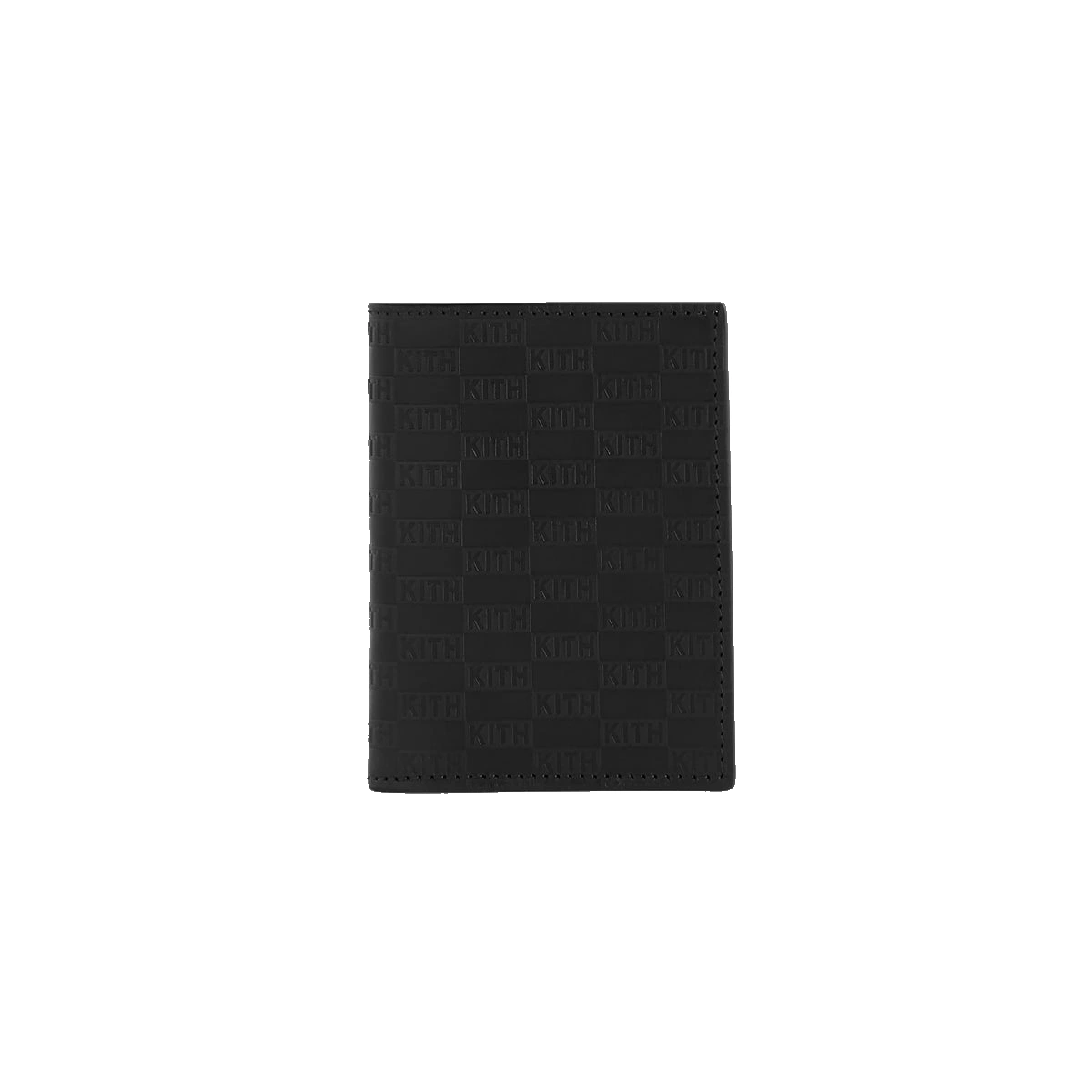 Kith Monogram Leather Bi-Fold Wallet Black