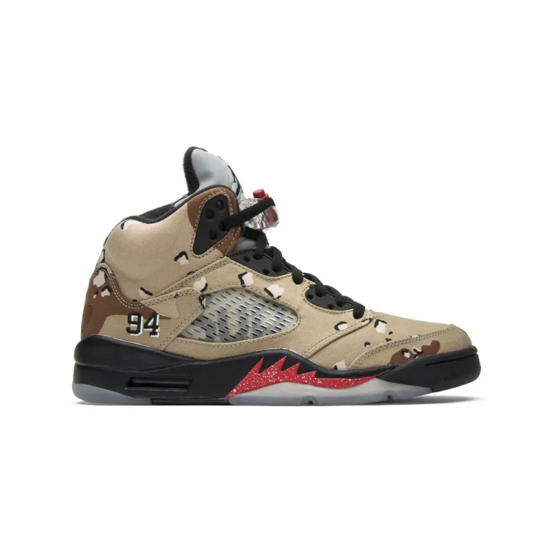 Supreme x Air Jordan 5 Retro Desert Camo
