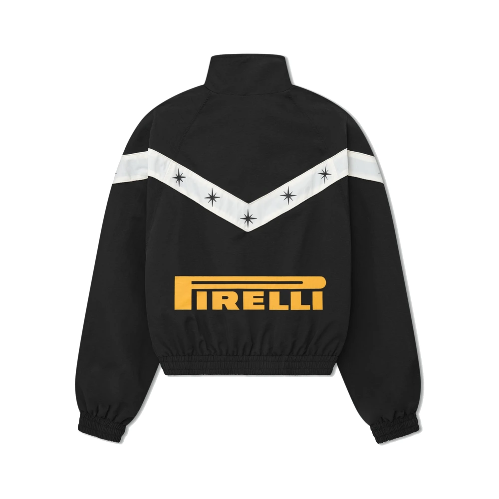 Rhude x Pirelli Star Piping Raglan Track Jacket Black / White / Gold