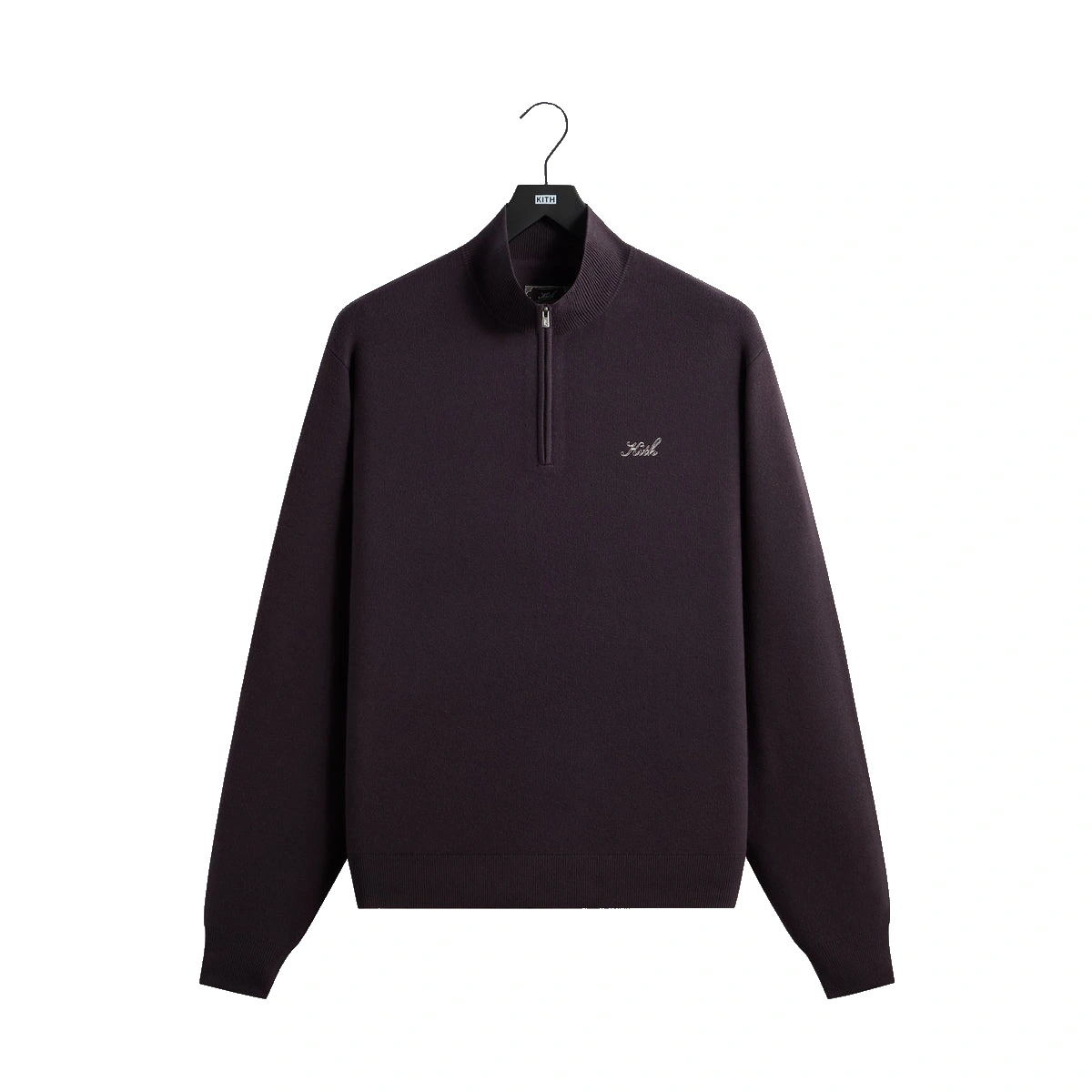Kith Harmon Quarter Zip Mock Neck Carbon