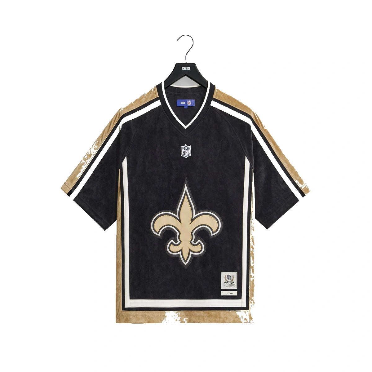 Kith & the NFL for the New Orleans Saints Leon Shirt Black
