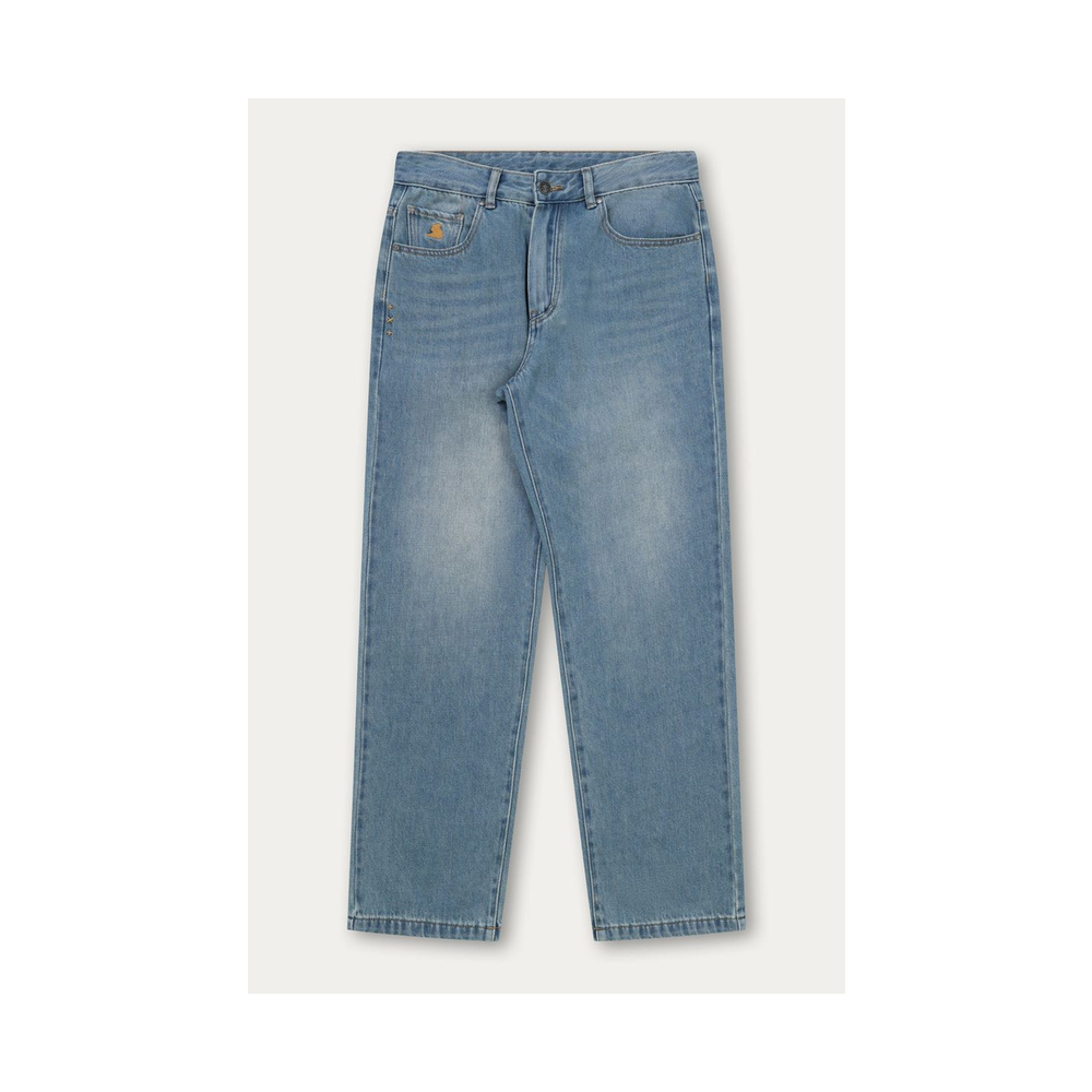 Kuwalla Tee Loose Denim Mid Indigo Light Wash Denim