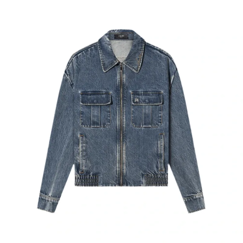 Amiri Denim Blouson Blue