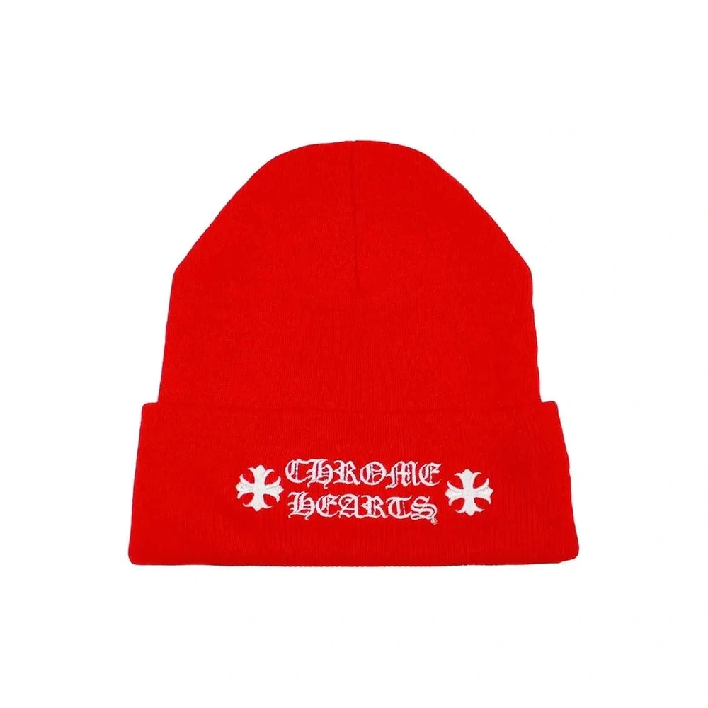 Chrome Hearts Logo Beanie Red