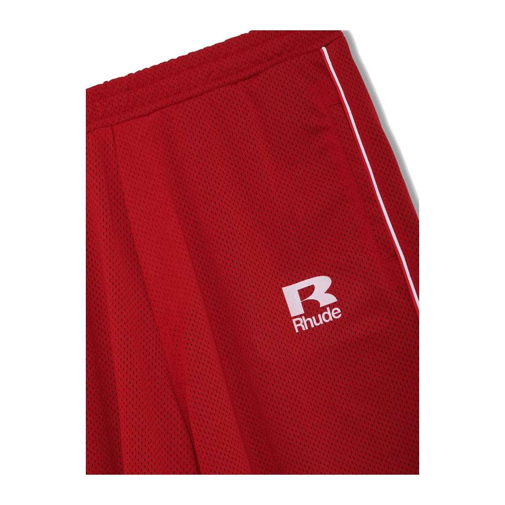 Rhude Mesh Piping Parachute Track Pant Red / White