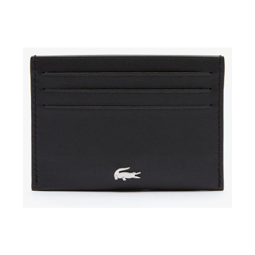 Lacoste-FG Leather Card Holder Noir