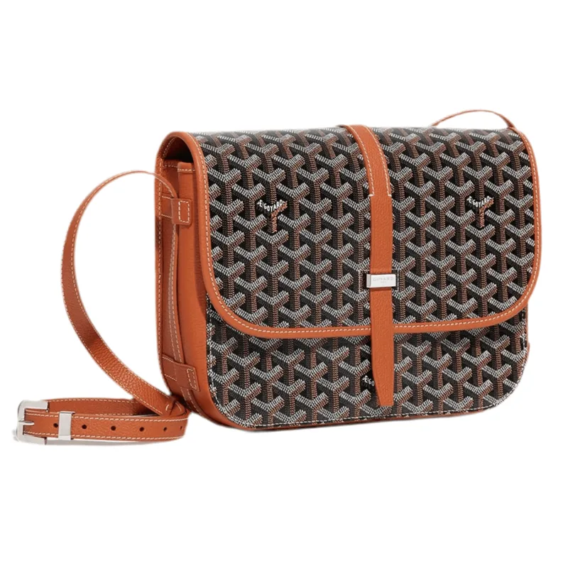 Goyard Belvedere MM Bag Black & Tan