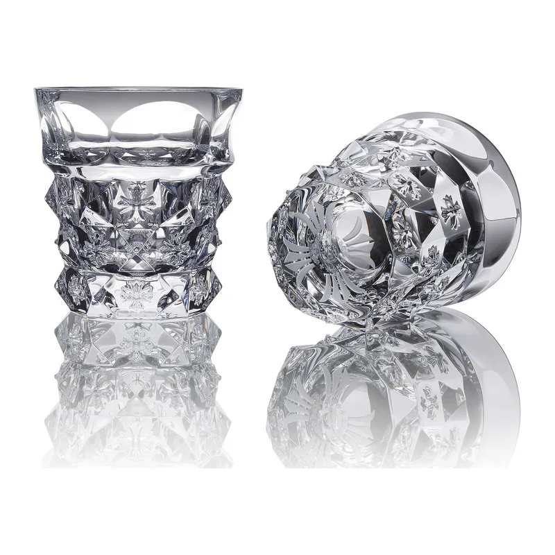 Chrome Hearts Baccarat Triple Old Fashion Glass Set of Two
