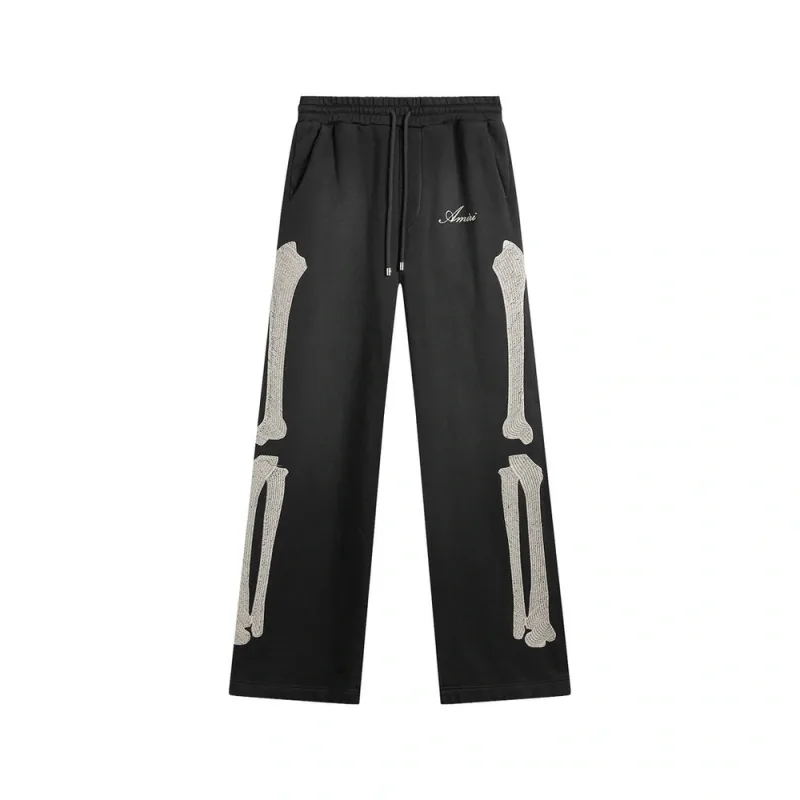 Amiri Bones Oversized Sweatpants Black