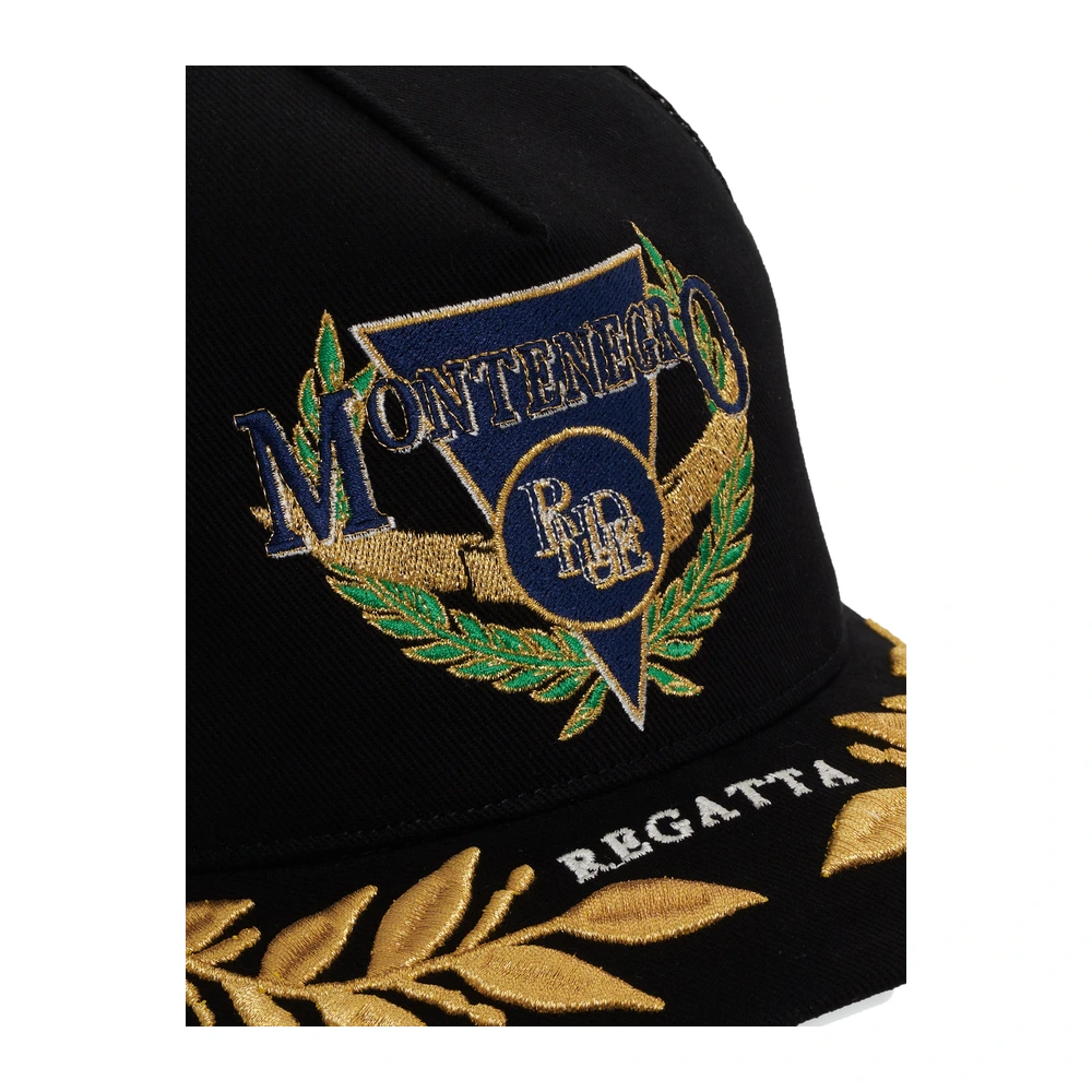Rhude Montenegro Regatta Trucker Hat Black / Navy / Gold
