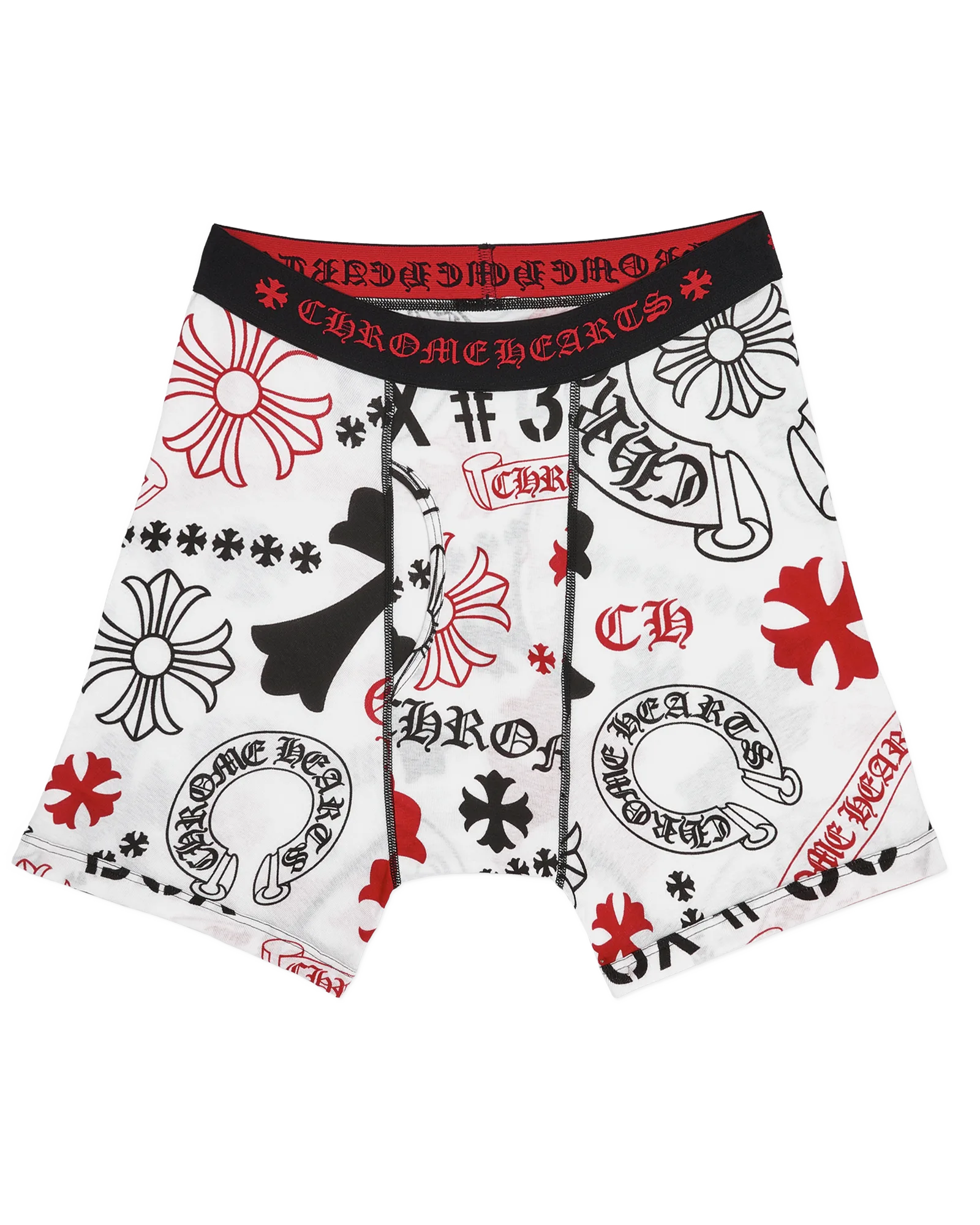 Chrome Hearts Classic Rib Boxer Brief Multi White Stencil