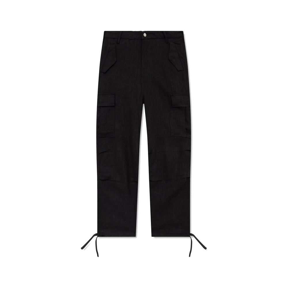 Rhude Linen Parachute Pant Black