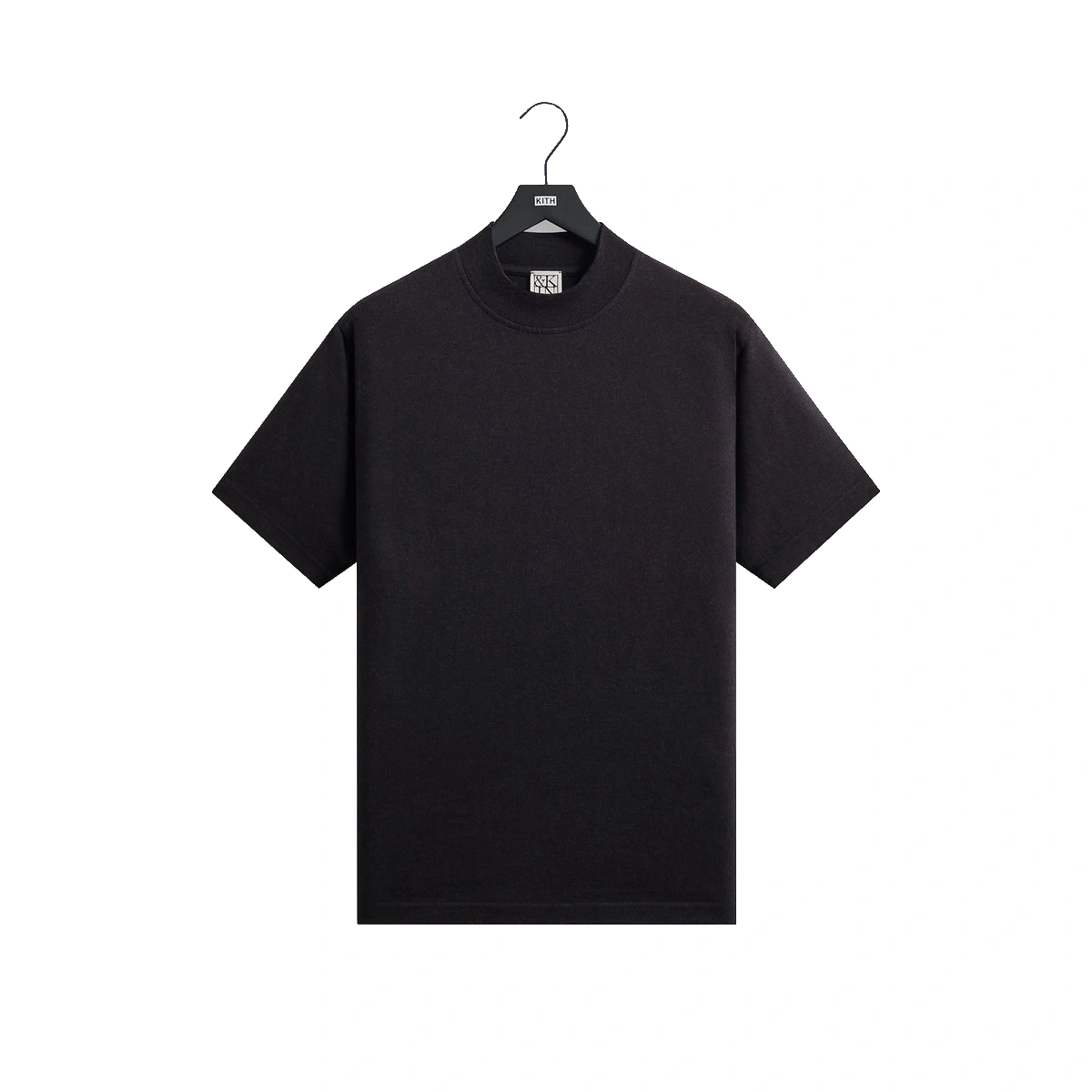 &Kin Mock Neck James Tee Black