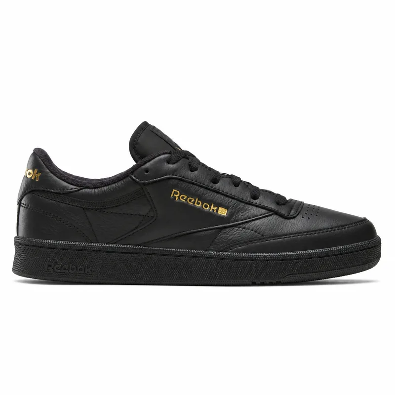 Reebok Club C 85 Black (Men's) — right-facing side profile on white