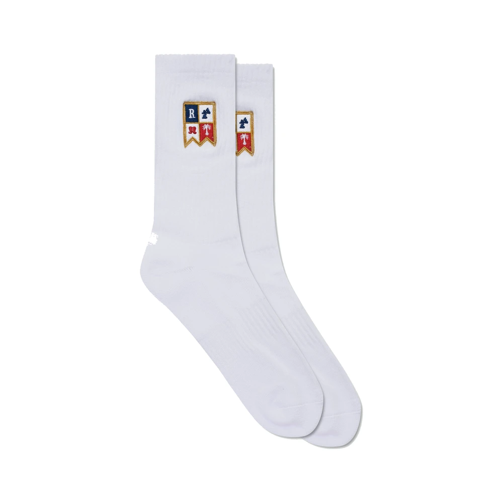 Rhude Harbor Crest Sock White / Multi