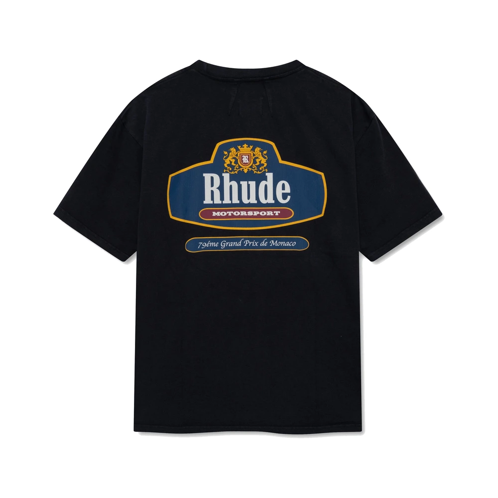 Rhude Racing Crest Tee Vintage Black / Navy