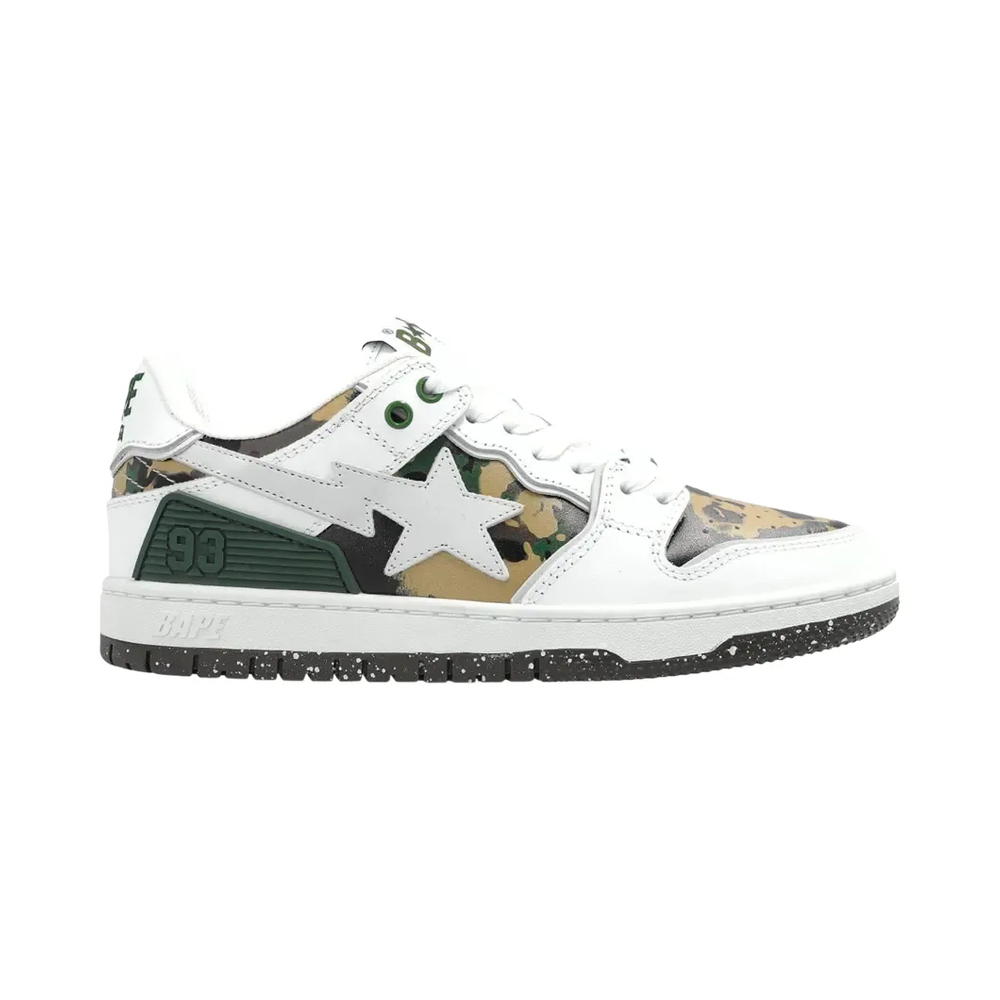 BAPE Sk8 Sta #2 M1 White Green Camo Sneaker