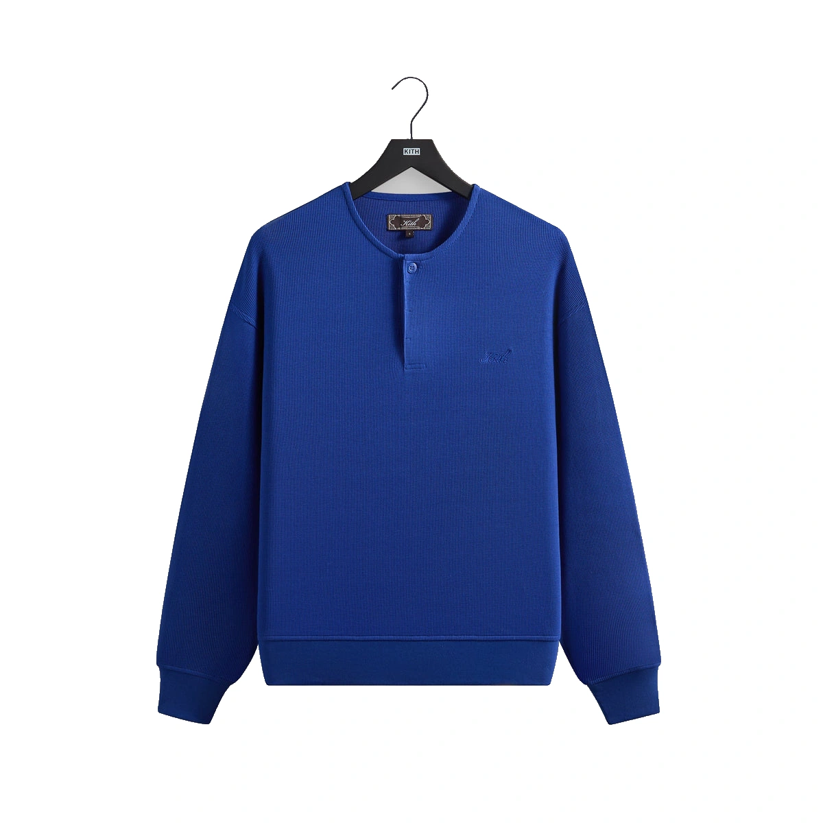 Kith Micro Waffle Long Sleeve Colby Pullover Current
