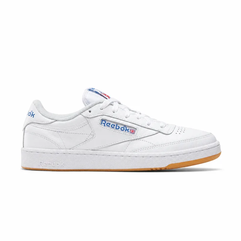 Reebok Club C White Gum (Men's) — right-facing side profile on white