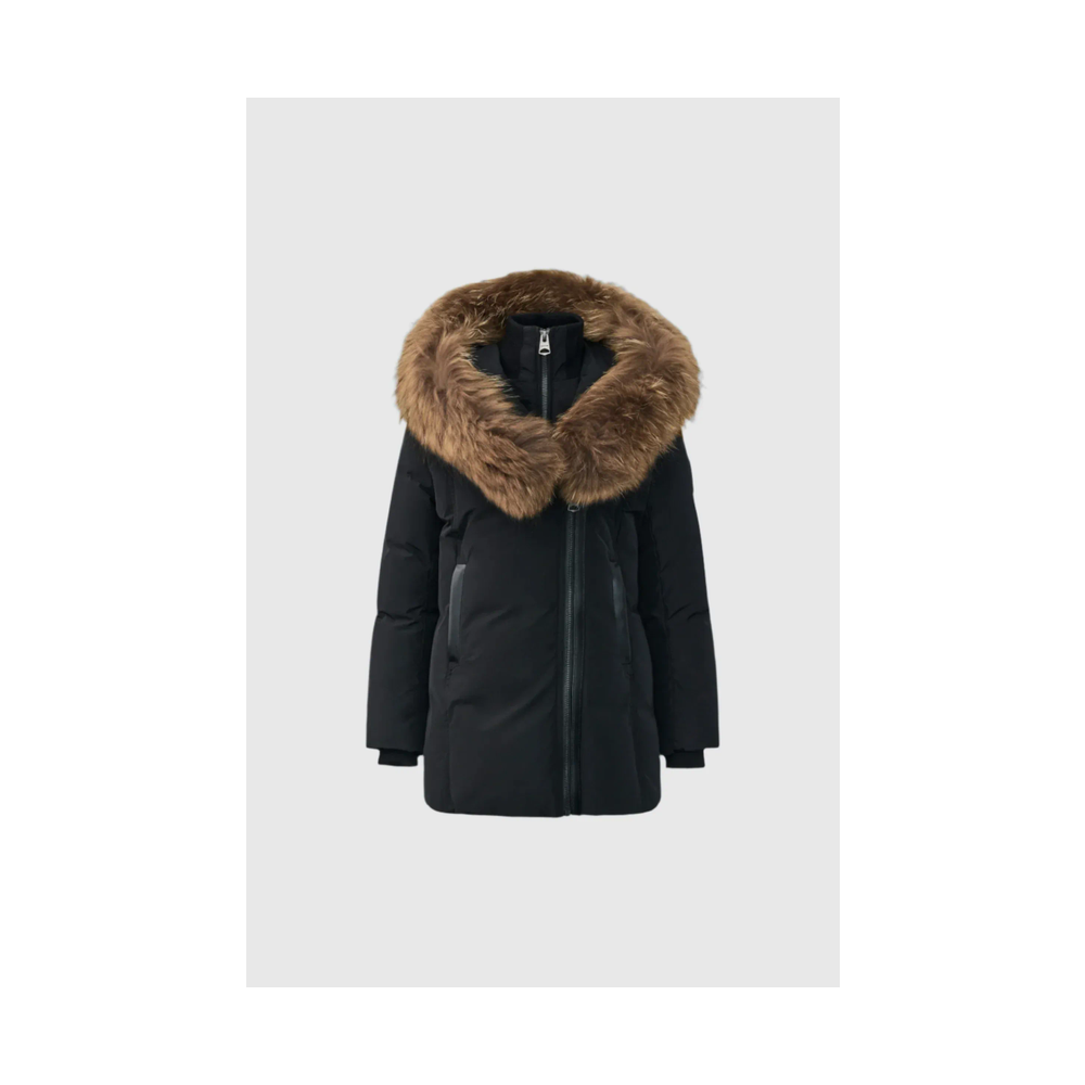 Mackage Leelee Down Coat Signature Mackage Collar Black