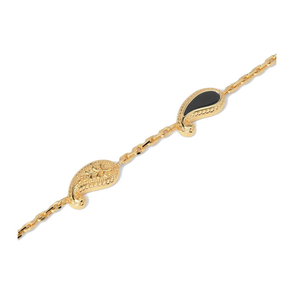 Rhude You Bracelet — Gold/Onyx .925 W/ 18Kt Vermeil / Onyx