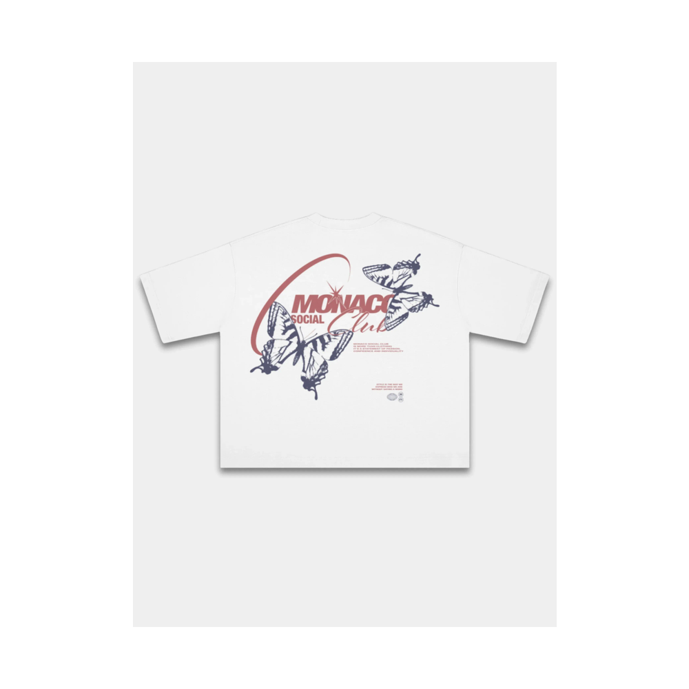 Monaco Social Club Social Butterfly Tee White