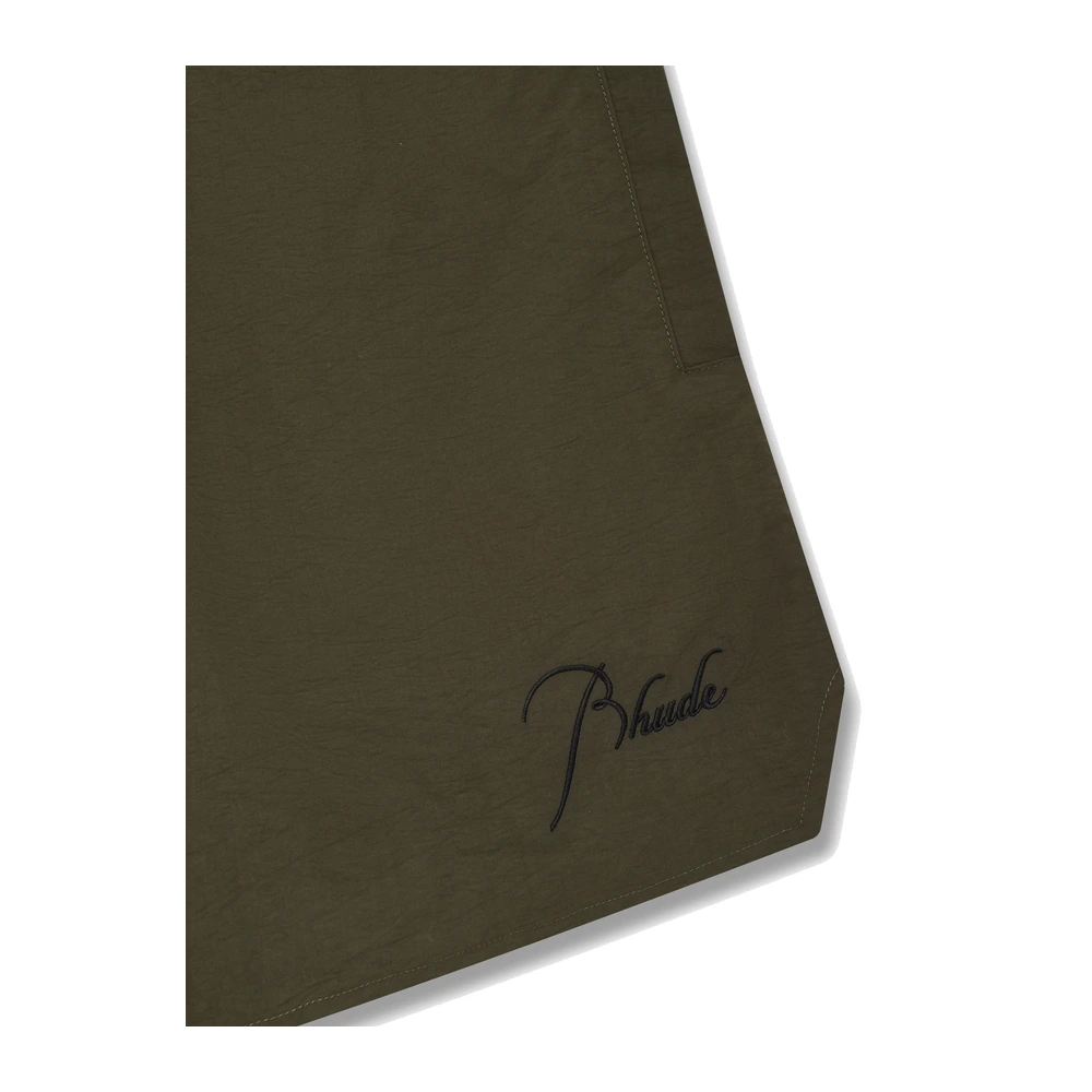 Rhude Radiator Swim Trunks Moss Green / Black