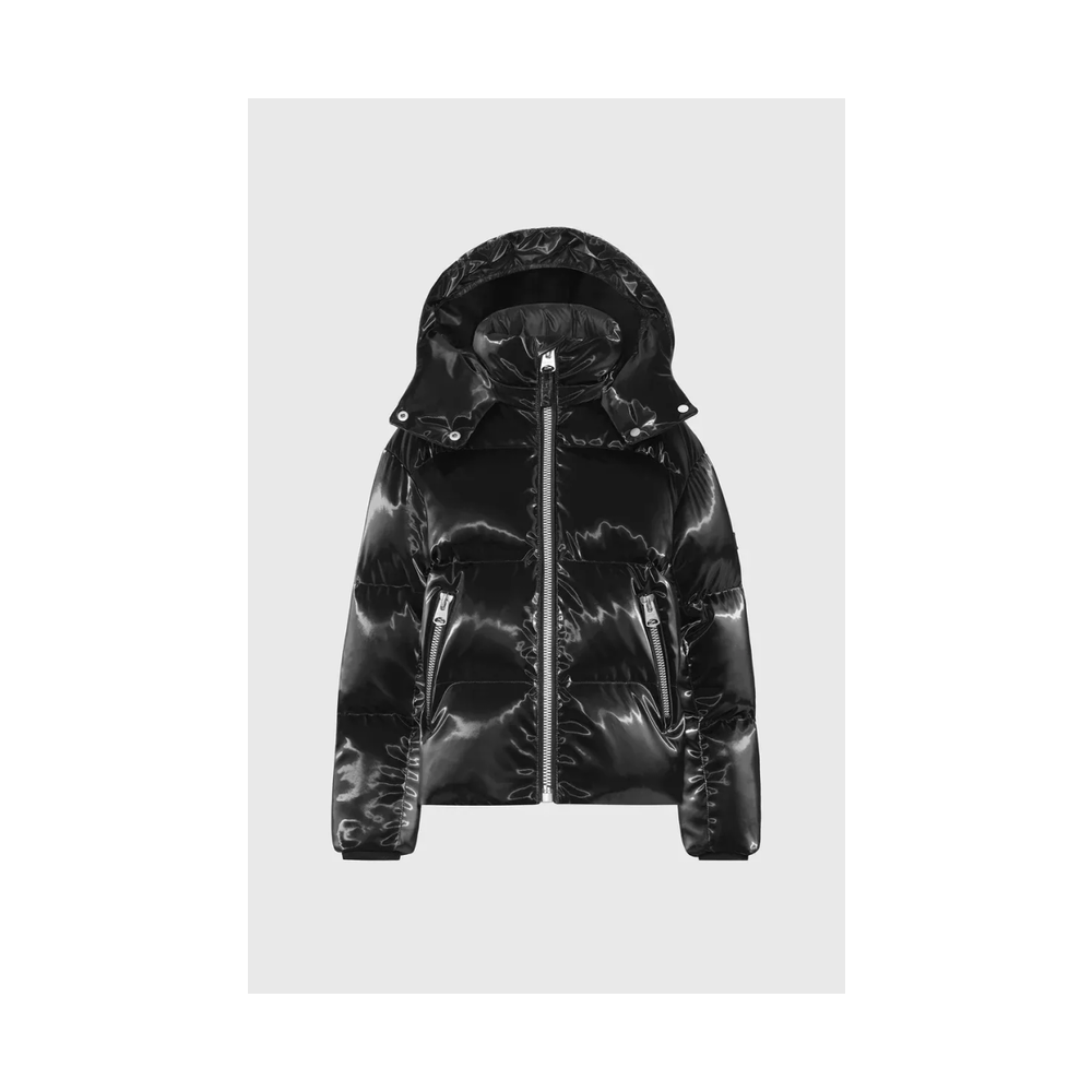 Mackage Jesse-GLO Glossy Parka For Kids Black