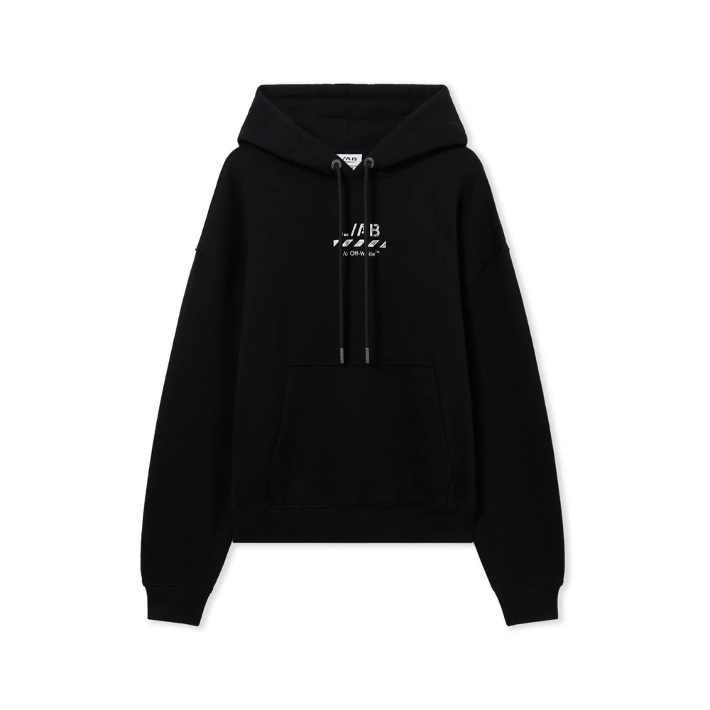 Off-White L/AB Core Diagonal Hoodie Black
