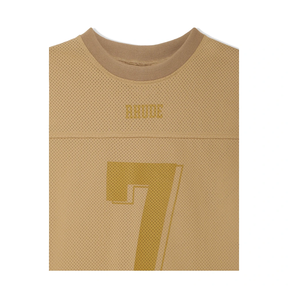 Rhude Lightning Football Jersey Tan / Gold
