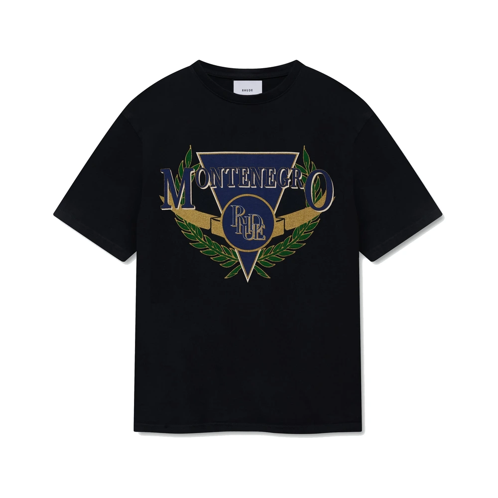 Rhude Montenegro Regatta Tee Vintage Black / Navy / Green