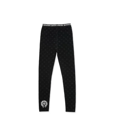 Chrome Hearts Logo Leggings Black
