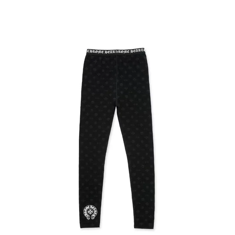 Chrome Hearts Logo Leggings Black
