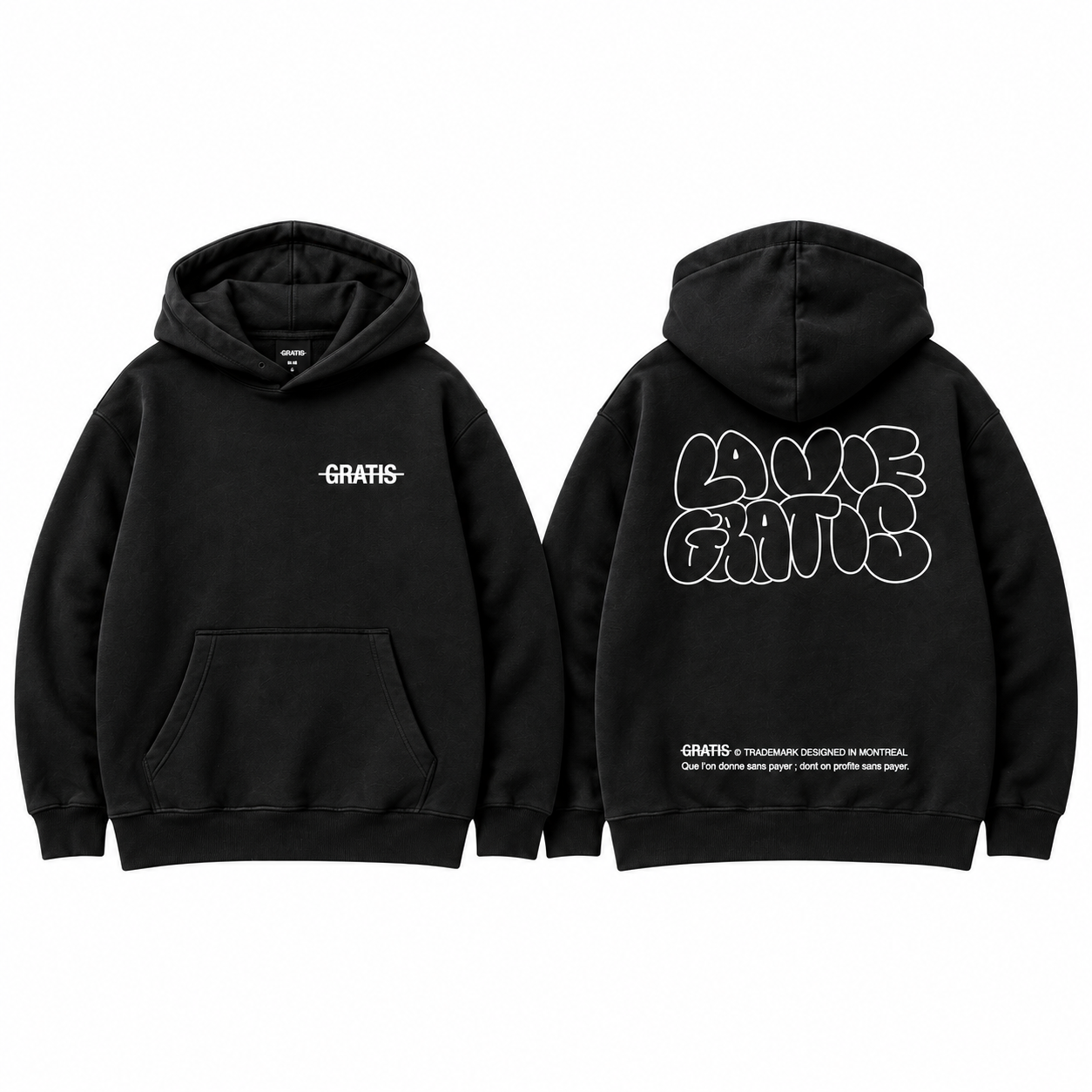 GRATIS La Vie Gratis Premium Hoodie — view 1