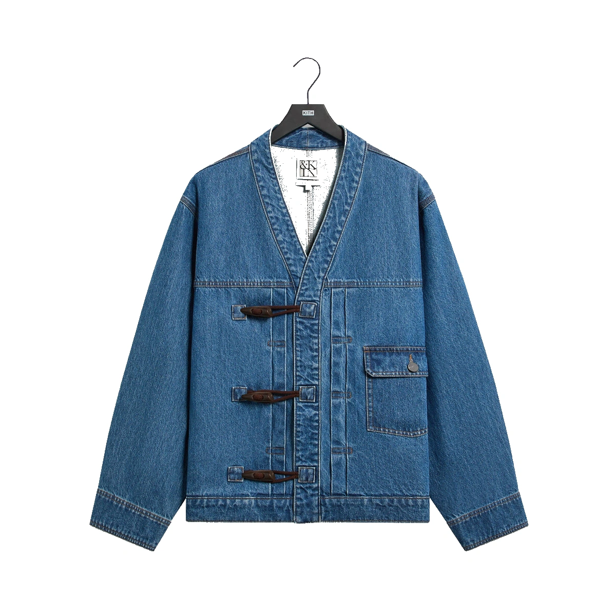 &Kin Denim Clint Trucker Jacket River Indigo