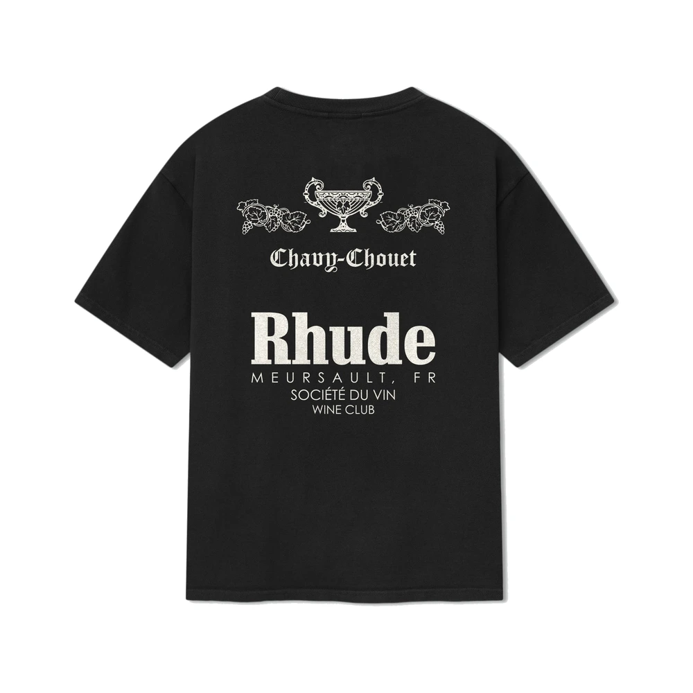 Rhude X Domaine Chavy-Chouet Tee Vintage Black