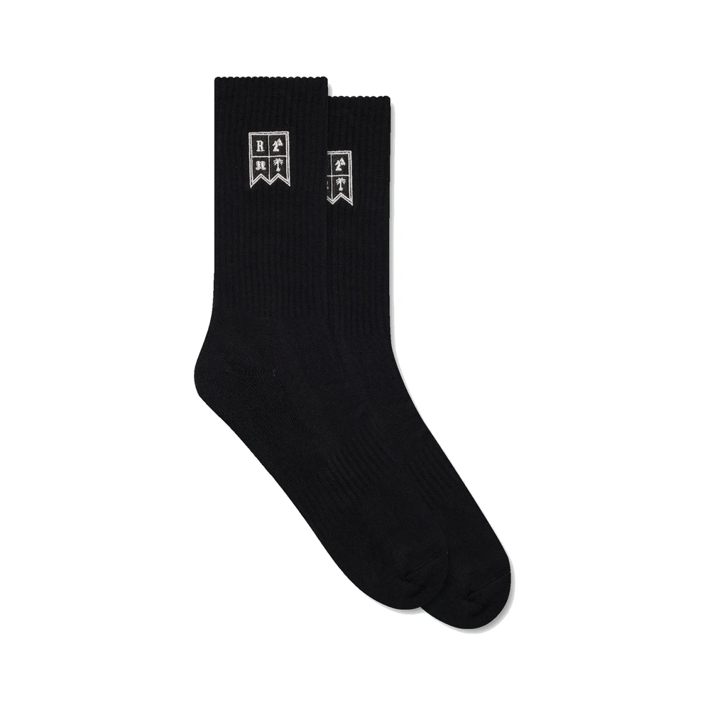 Rhude Harbor Crest Sock Black / White
