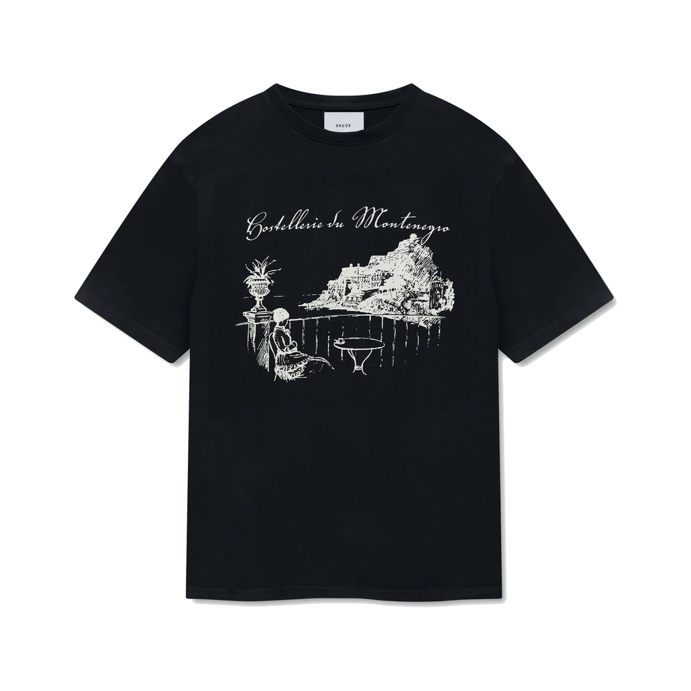 Rhude Montenegro Morada Tee Vintage Black / White