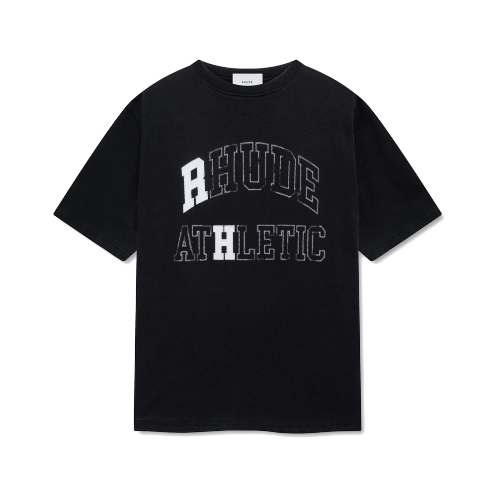 Rhude Athletic Tee Vintage Black / White