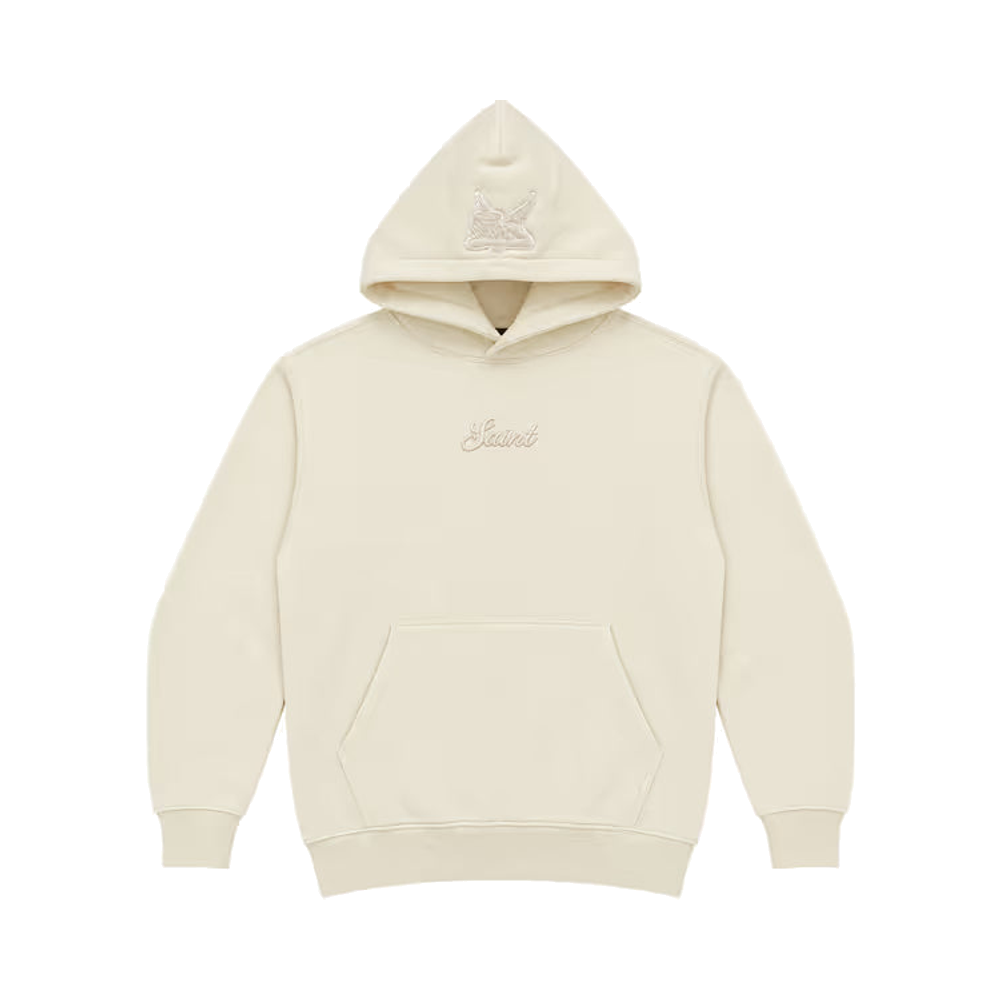 Saint Heavyweight Brushed Hoodie Ivory Dust