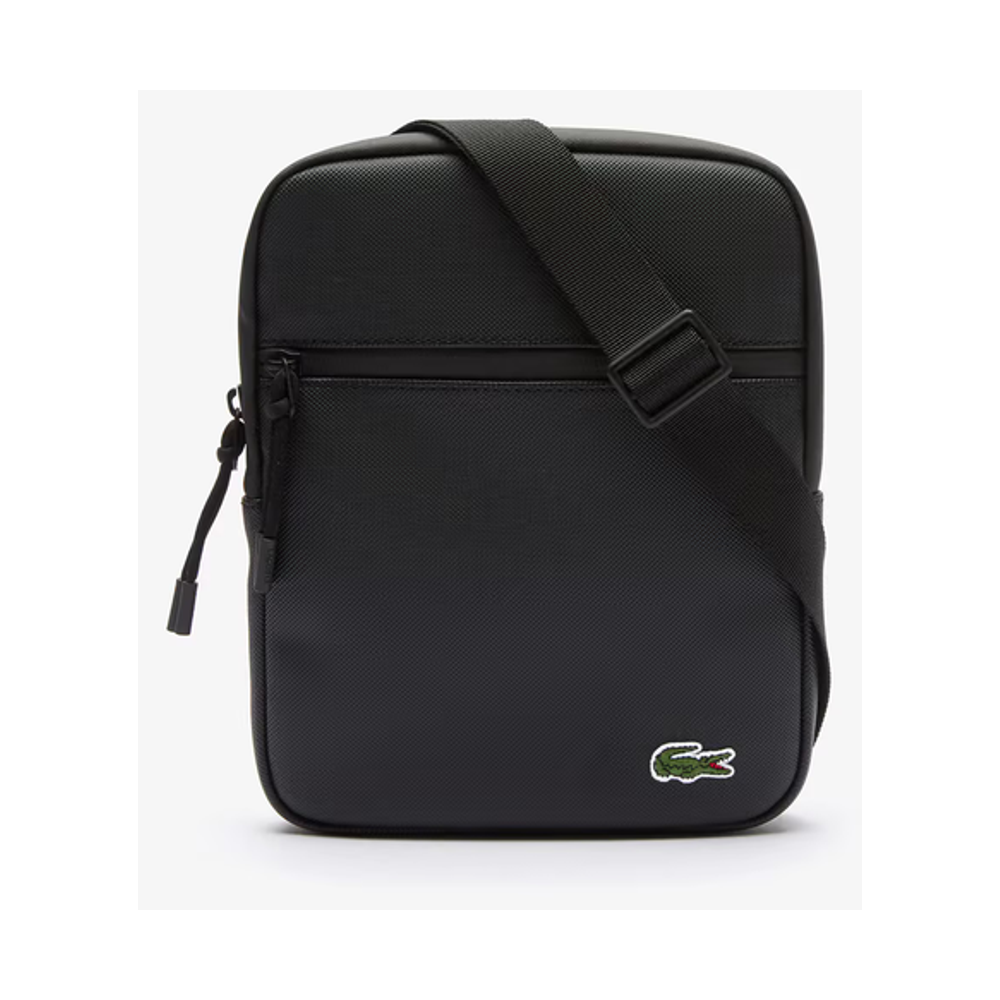 Lacoste-Medium LCST Piqué Satchel Noir