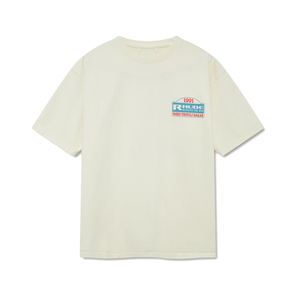 Rhude Tripoli Rally Team Tee Vintage White / Yellow