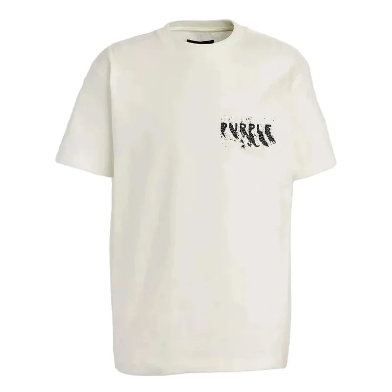Purple Brand P117 Painted Wordmark T-Shirt White