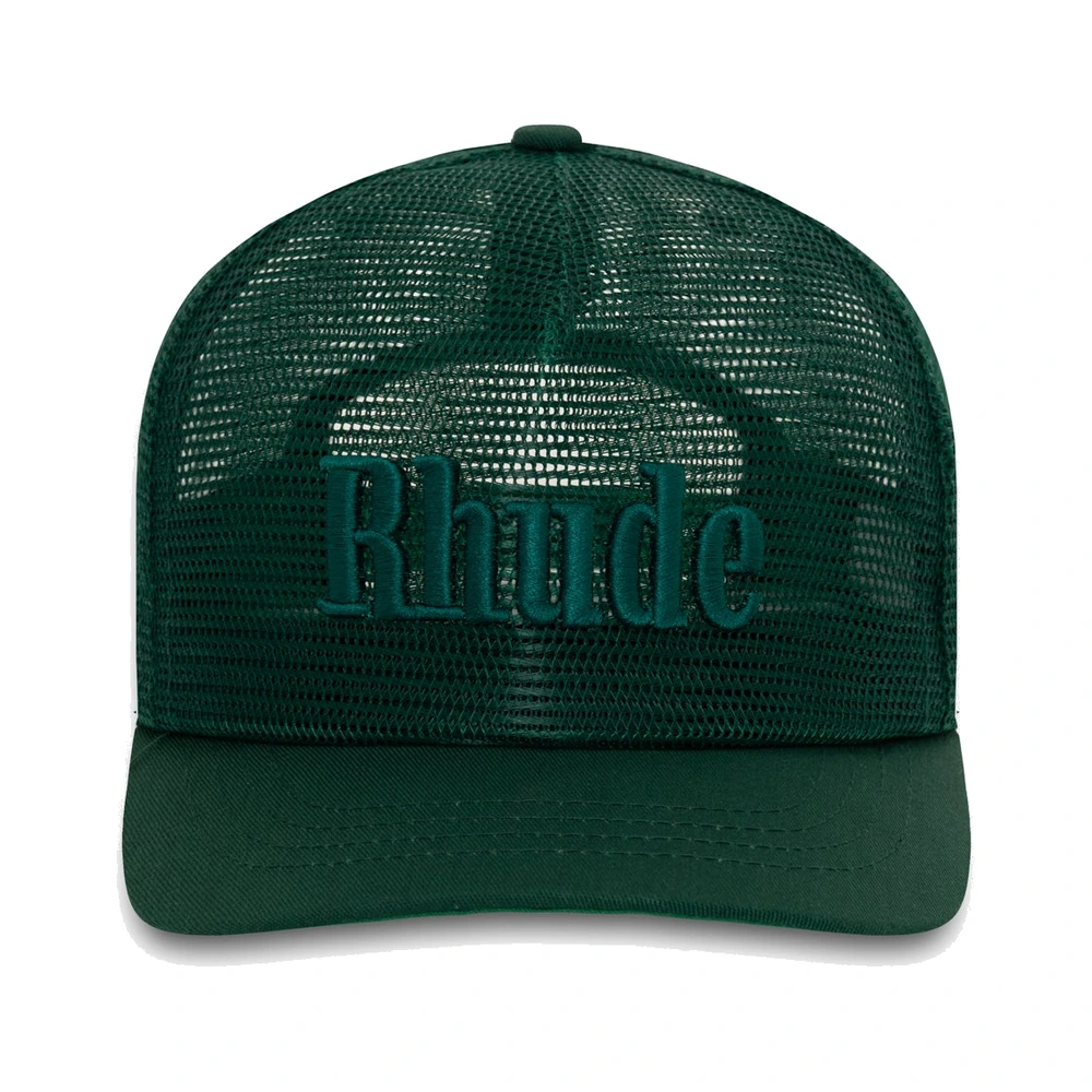 Rhude Logo Mesh Hat Green