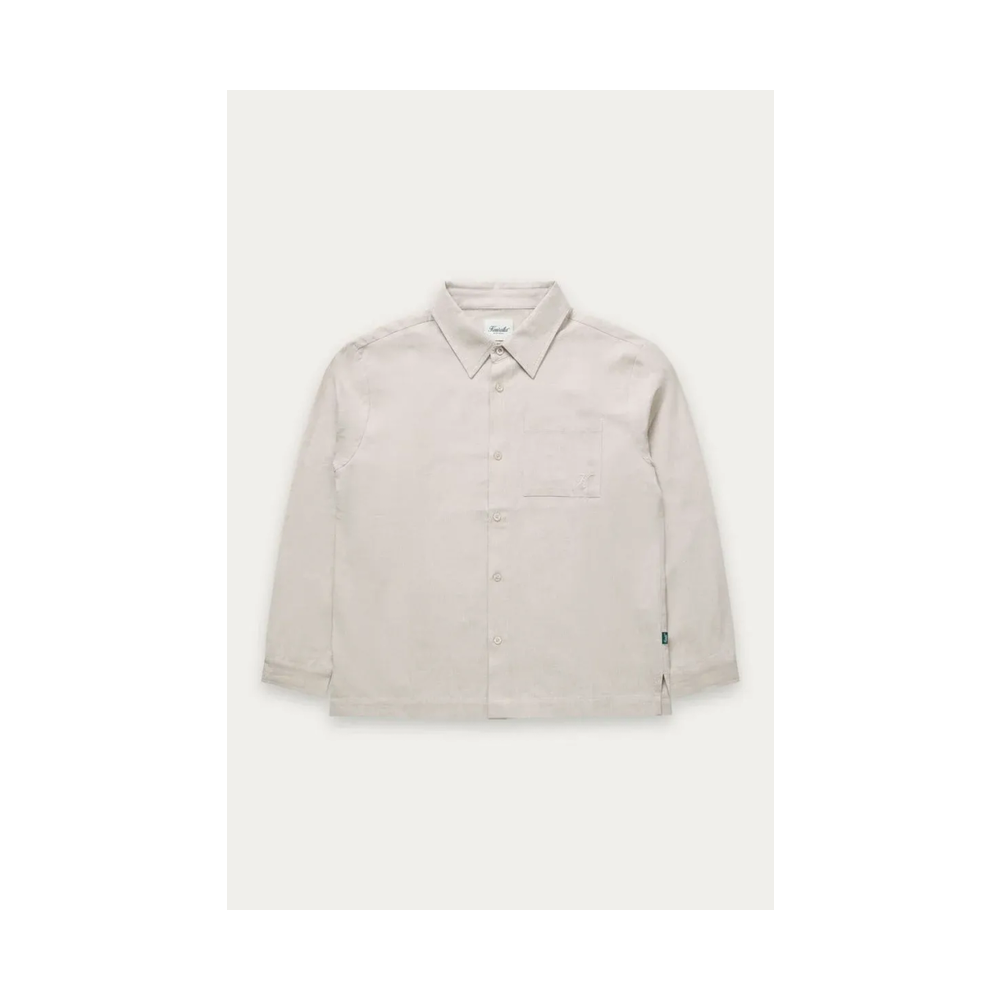 Kuwalla Tee Long Sleeve Linen Shirt Natural Oatmeal