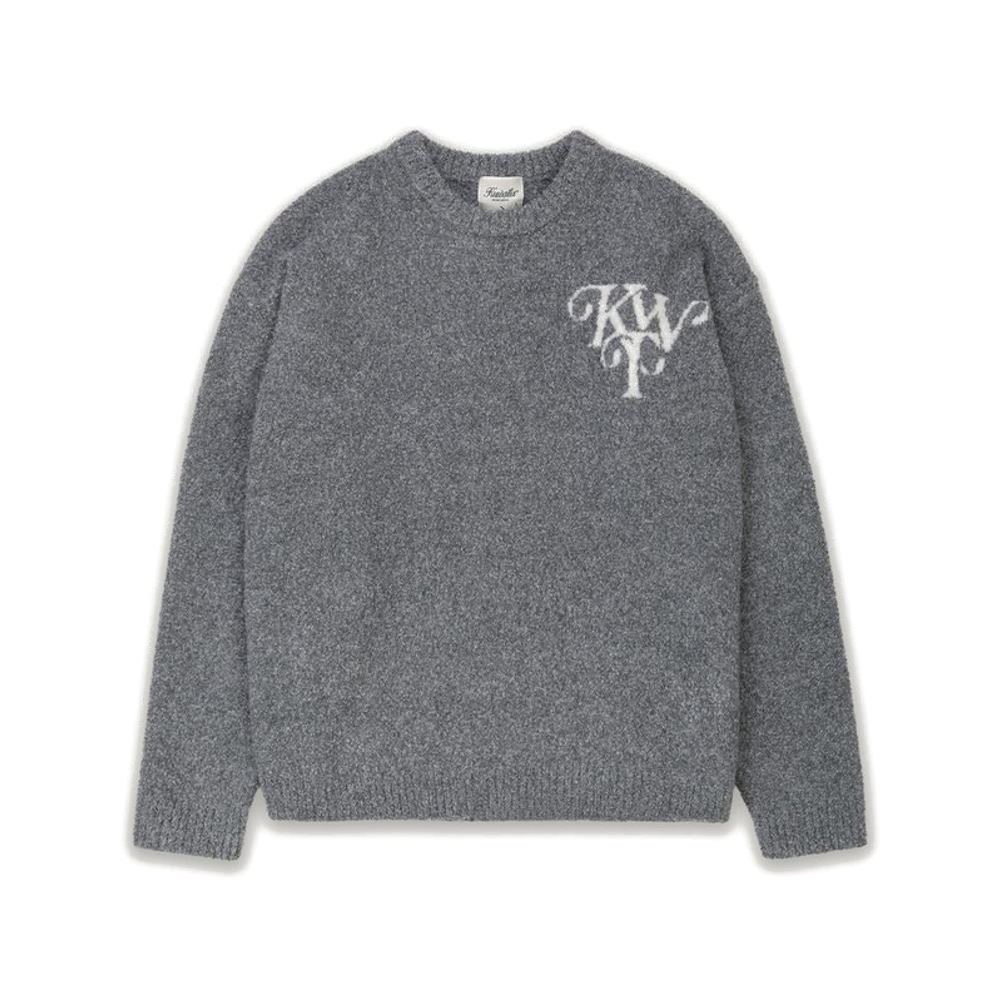 Kuwalla Tee Monogram Knit Crew Grey