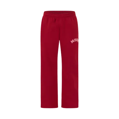 CBM Heavyweight Chenille Straight Joggers Cherry