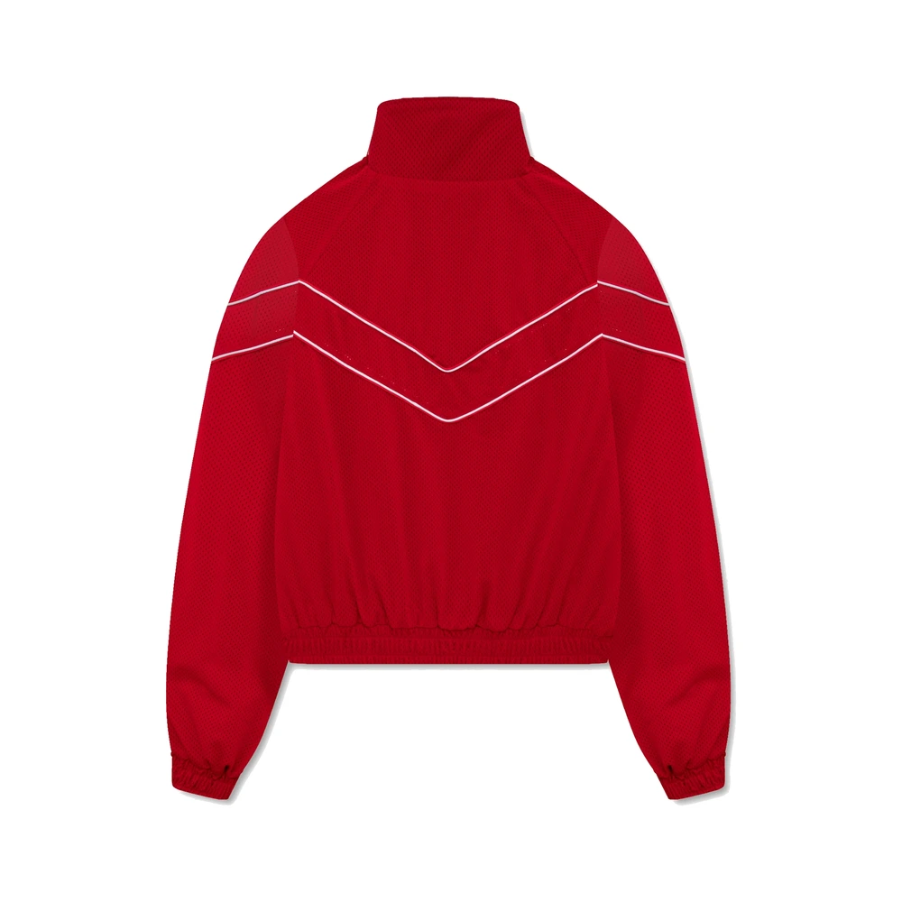 Rhude Mesh Piping Raglan Track Jacket Red / White