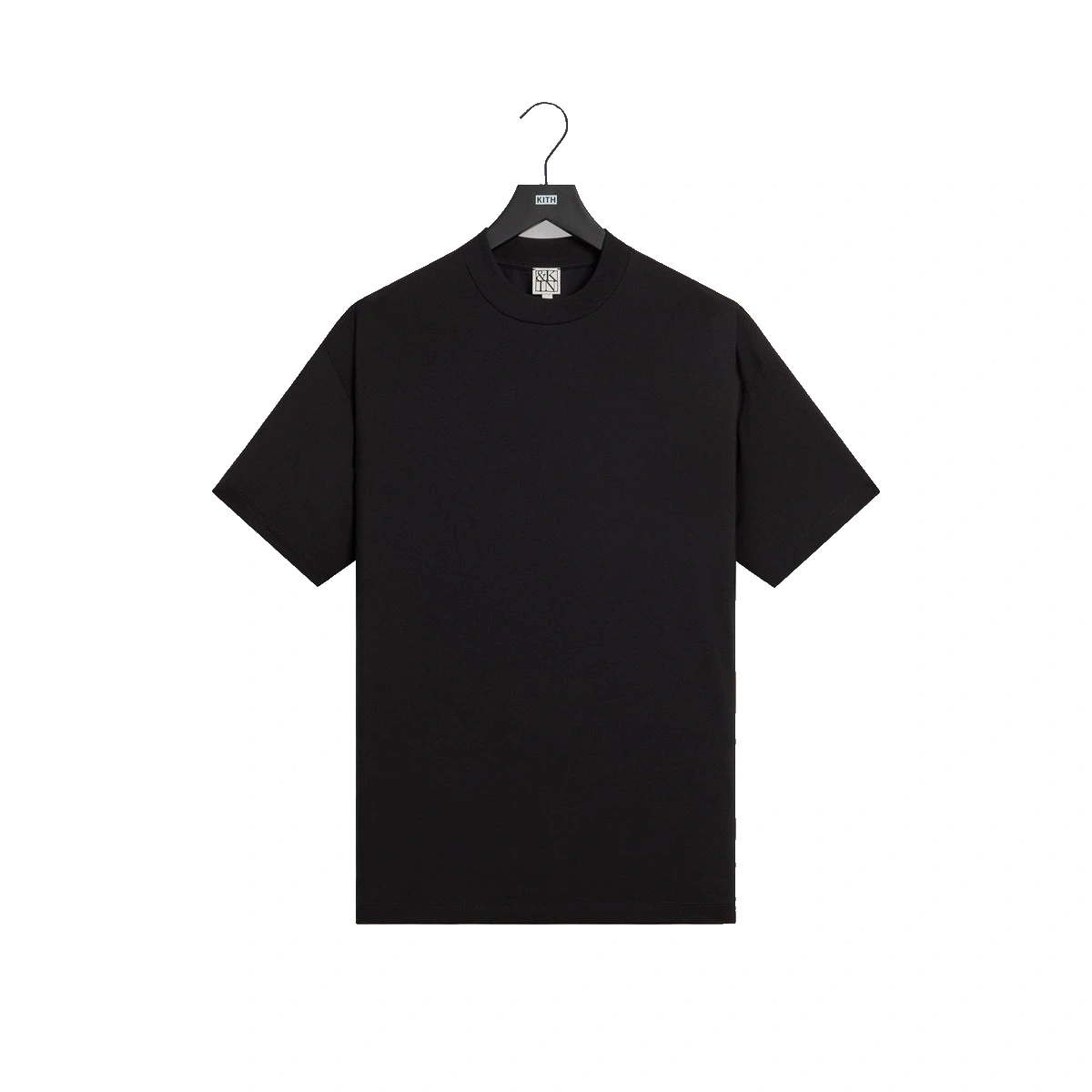 &Kin Mock Neck Albie Tee Black