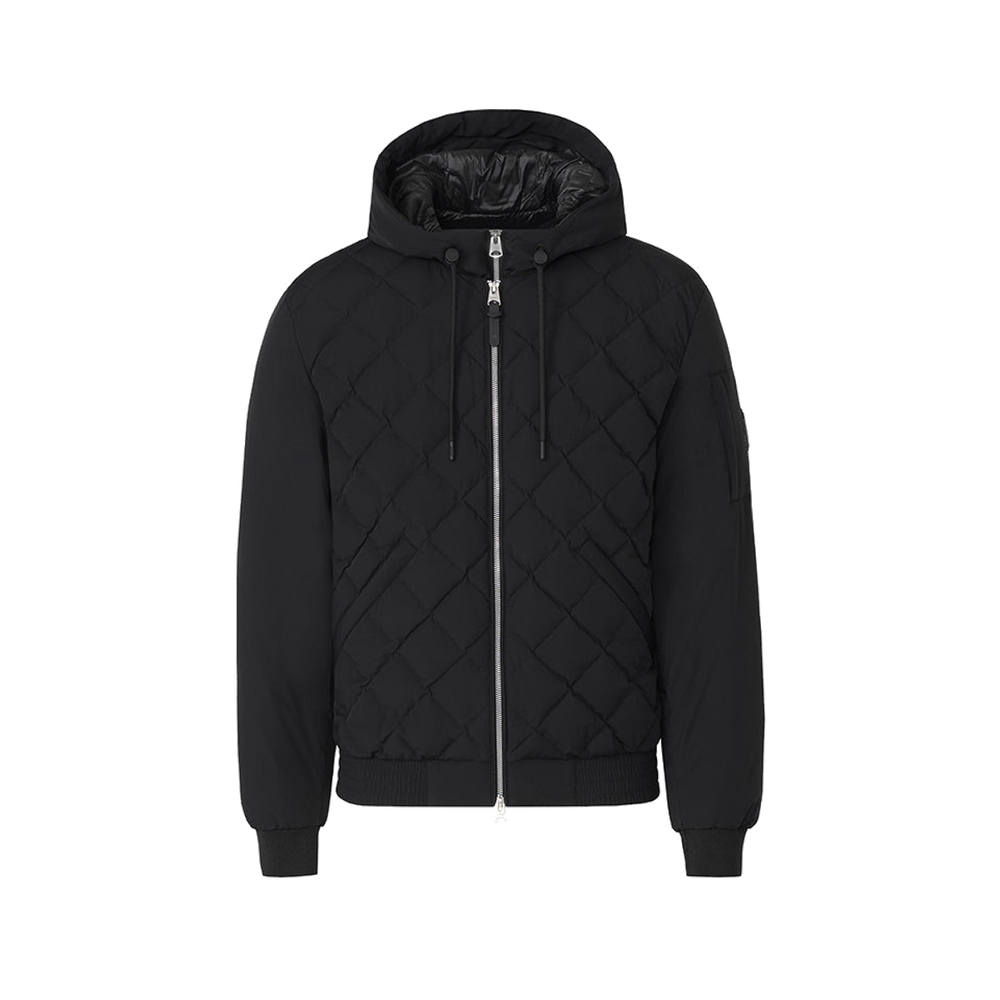 Mackage Leroy Quilted Down Bomber Jacket Black